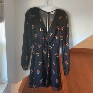 For Love & Lemons Cherry Twist Dress